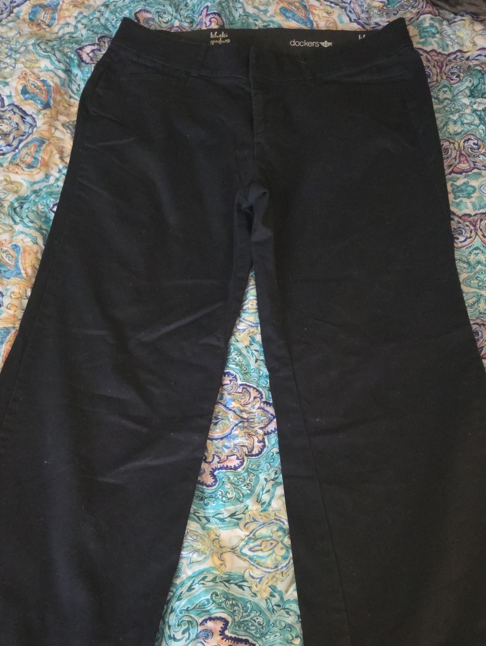 Dockers Black Straight Leg Pants - Classic Workwear